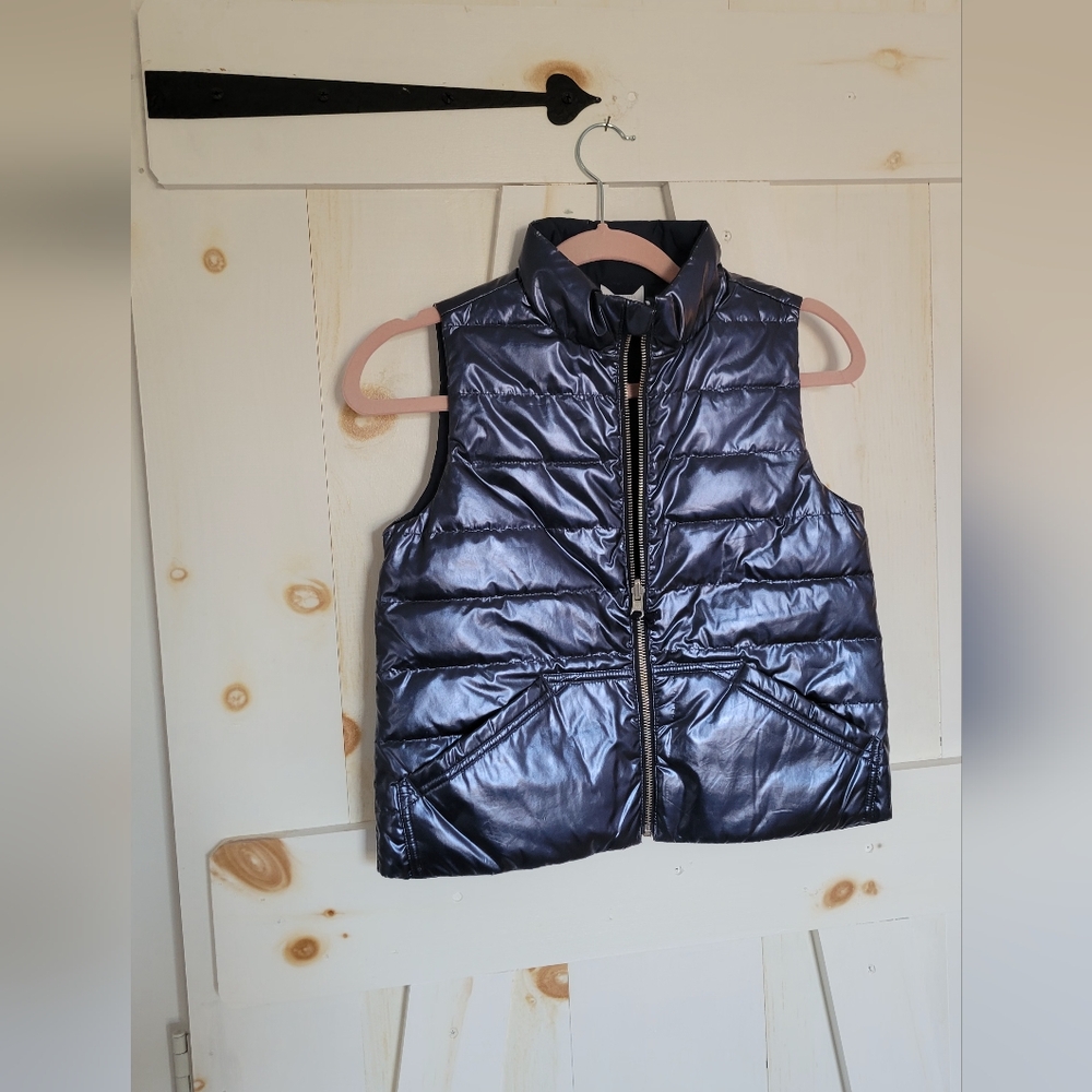 J.Crew Kids Metallic Puffer Vest